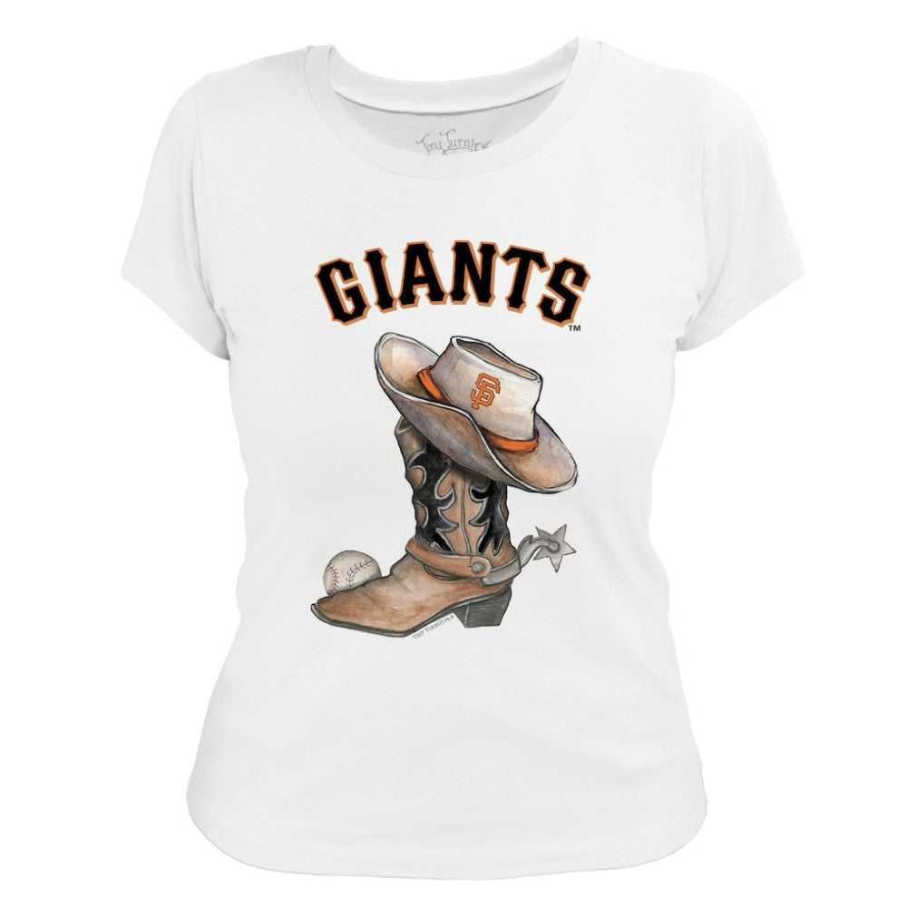 San Francisco Giants Tiny Turnip Women's Cowboy Boot T-Shirt - MLB