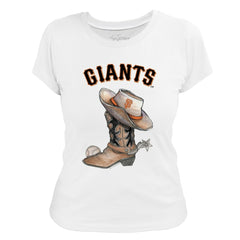 San Francisco Giants Tiny Turnip Women's Cowboy Boot T-Shirt - MLB