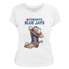 Toronto Blue Jays Tiny Turnip Women's Cowboy Boot T-Shirt - MLB