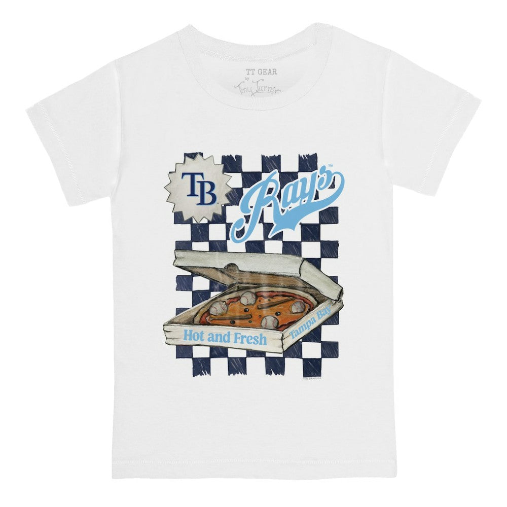 Tampa Bay Rays Tiny Turnip Youth Pizza T-Shirt - MLB