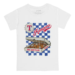 Texas Rangers Tiny Turnip Youth Pizza T-Shirt - MLB