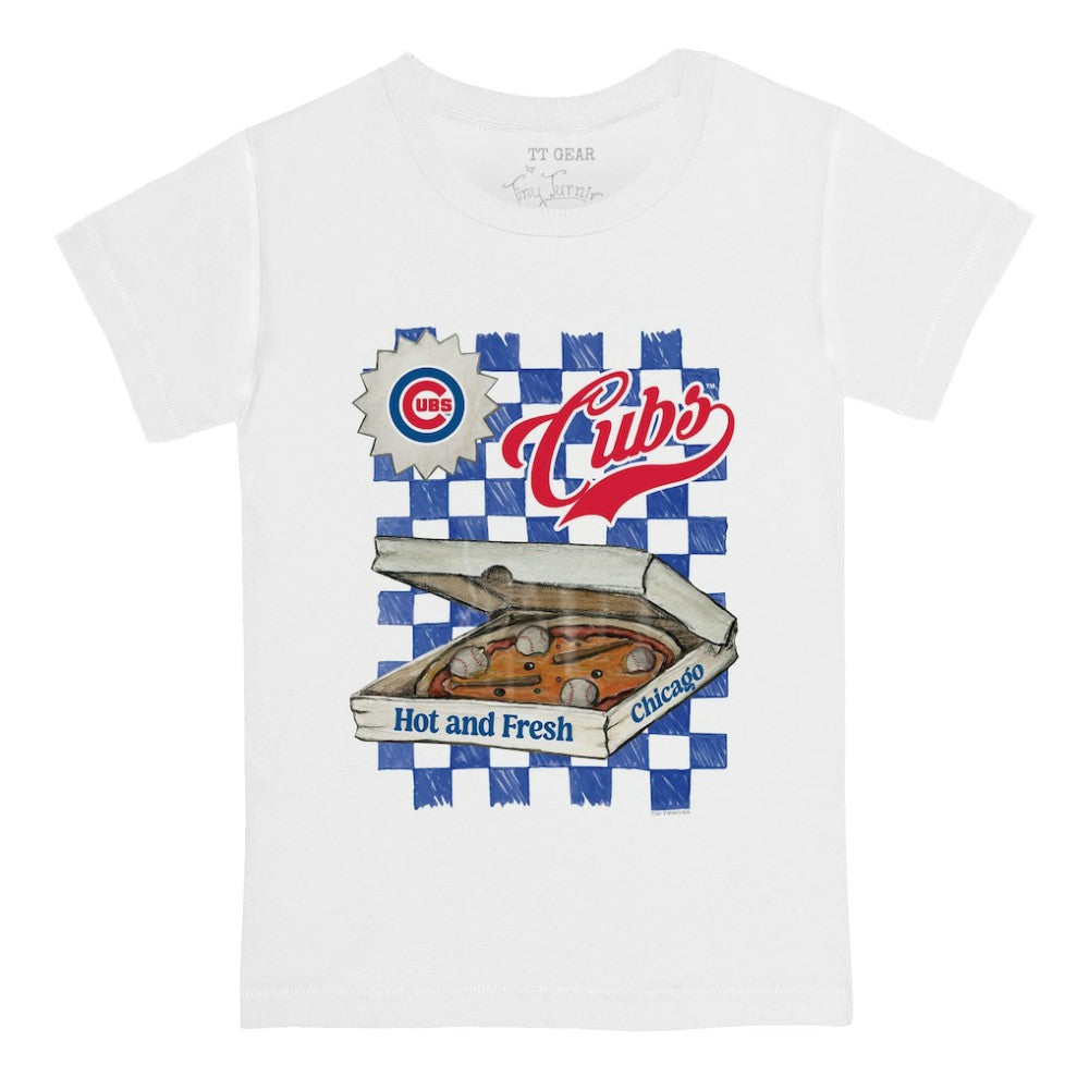Chicago Cubs Tiny Turnip Youth Pizza T-Shirt - MLB