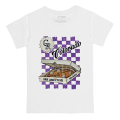 Colorado Rockies Tiny Turnip Youth Pizza T-Shirt - MLB