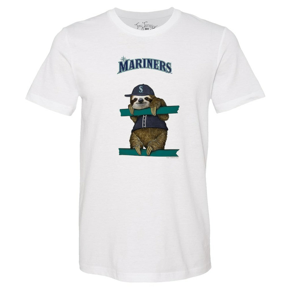 Seattle Mariners Tiny Turnip Unisex Sloth T-Shirt - MLB