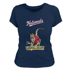 Washington Nationals Tiny Turnip Women's Velociraptor T-Shirt - MLB