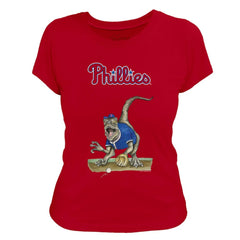 Philadelphia Phillies Tiny Turnip Women's Velociraptor T-Shirt - MLB
