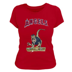 Los Angeles Angels Tiny Turnip Women's Velociraptor T-Shirt - MLB