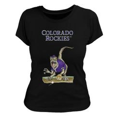 Colorado Rockies Tiny Turnip Women's Velociraptor T-Shirt - MLB