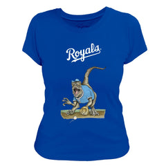 Kansas City Royals Tiny Turnip Women's Velociraptor T-Shirt - MLB
