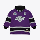 Los Angeles Kings Mitchell & Ness x Just Don Jersey Hoodie - Purple - NHL
