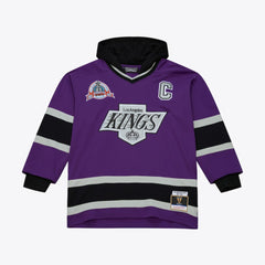 Los Angeles Kings Mitchell & Ness x Just Don Jersey Hoodie - Purple - NHL