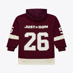 Detroit Red Wings Mitchell & Ness x Just Don Jersey Hoodie - Crimson - NHL
