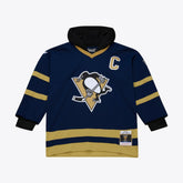 Pittsburgh Penguins Mitchell & Ness x Just Don Jersey Hoodie - Navy - NHL
