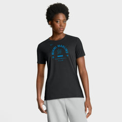 Miami Marlins Nike Women's Authentic Collection Early Work Tri-Blend Dri-FIT T-Shirt - MLB