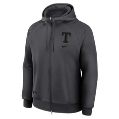 Texas Rangers Nike Authentic Collection Player Raglan Dri-FIT Full-Zip Hoodie - MLB