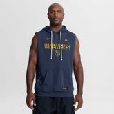 Milwaukee Brewers Nike Authentic Collection Standard Issue Dri-FIT Sleeveless Hoodie - MLB