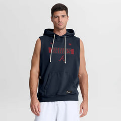 Atlanta Braves Nike Authentic Collection Standard Issue Dri-FIT Sleeveless Hoodie - MLB