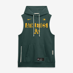 Athletics Nike Authentic Collection Standard Issue Dri-FIT Sleeveless Hoodie - MLB