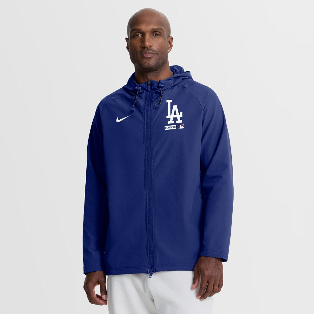 Los Angeles Dodgers Nike Authentic Collection Raglan Therma-FIT Full-Zip Hooded Jacket - MLB