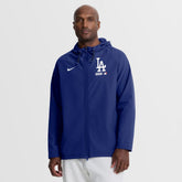 Los Angeles Dodgers Nike Authentic Collection Raglan Therma-FIT Full-Zip Hooded Jacket - MLB