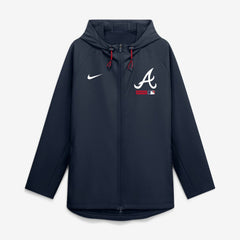 Atlanta Braves Nike Authentic Collection Raglan Therma-FIT Full-Zip Hooded Jacket - MLB