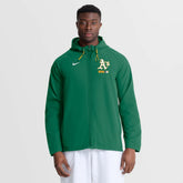 Athletics Nike Authentic Collection Raglan Therma-FIT Full-Zip Hooded Jacket - MLB