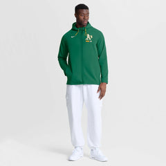 Athletics Nike Authentic Collection Raglan Therma-FIT Full-Zip Hooded Jacket - MLB