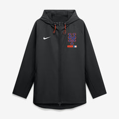 New York Mets Nike Authentic Collection Raglan Therma-FIT Full-Zip Hooded Jacket - MLB