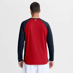 Atlanta Braves Nike Authentic Collection Raglan Dri-FIT Sweatshirt - MLB
