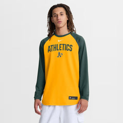 Athletics Nike Authentic Collection Raglan Dri-FIT Sweatshirt - MLB