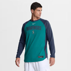 Seattle Mariners Nike Authentic Collection Raglan Dri-FIT Sweatshirt - MLB