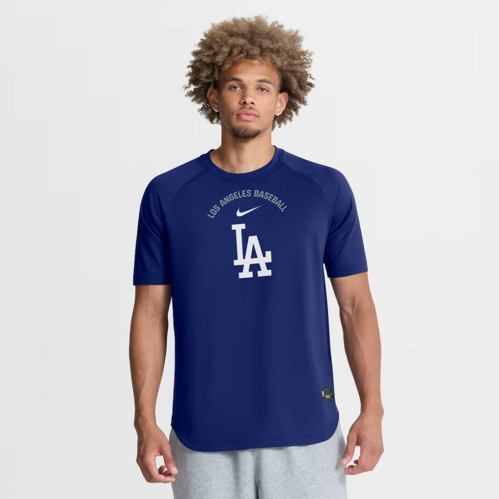 Los Angeles Dodgers Nike Authentic Collection Batting Practice Pre-Game Raglan Dri-FIT Top - MLB