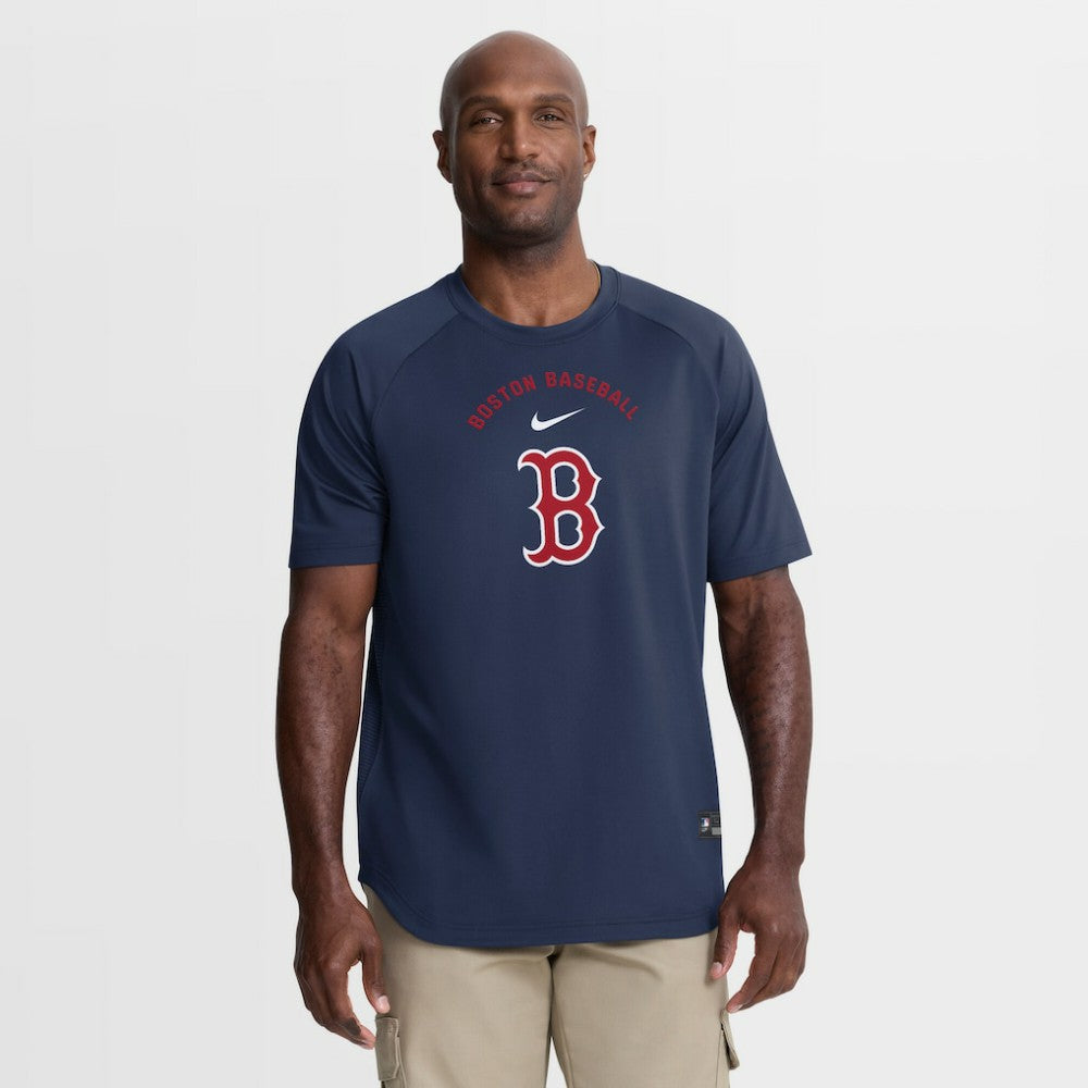 Boston Red Sox Nike Authentic Collection Batting Practice Pre-Game Raglan Dri-FIT Top - MLB