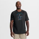 Miami Marlins Nike Authentic Collection Batting Practice Pre-Game Raglan Dri-FIT Top - MLB