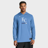 Kansas City Royals Nike Authentic Collection Dri-FIT Long Sleeve Hooded T-Shirt - MLB