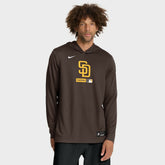 San Diego Padres Nike Authentic Collection Dri-FIT Long Sleeve Hooded T-Shirt - MLB