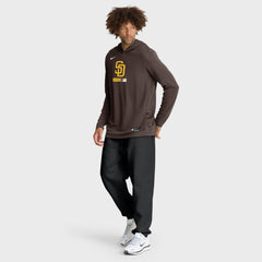 San Diego Padres Nike Authentic Collection Dri-FIT Long Sleeve Hooded T-Shirt - MLB