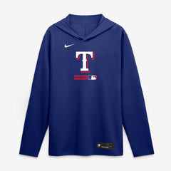 Texas Rangers Nike Authentic Collection Dri-FIT Long Sleeve Hooded T-Shirt - MLB