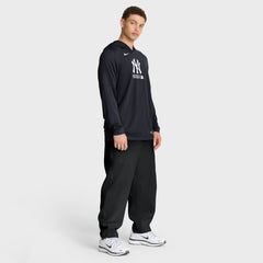 New York Yankees Nike Authentic Collection Dri-FIT Long Sleeve Hooded T-Shirt - MLB