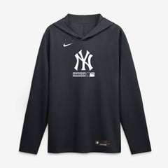 New York Yankees Nike Authentic Collection Dri-FIT Long Sleeve Hooded T-Shirt - MLB