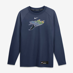 Tampa Bay Rays Nike Authentic Collection Game Time Raglan Long Sleeve T-Shirt - MLB