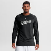 Los Angeles Dodgers Nike Authentic Collection Game Time Raglan Long Sleeve T-Shirt - MLB