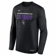 Colorado Rockies Nike Authentic Collection Legend Dri-FIT Long Sleeve T-Shirt - MLB
