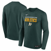 Athletics Nike Authentic Collection Legend Dri-FIT Long Sleeve T-Shirt - MLB