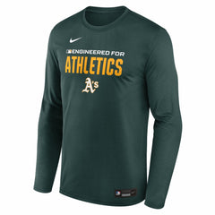 Athletics Nike Authentic Collection Legend Dri-FIT Long Sleeve T-Shirt - MLB