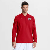 Washington Nationals Nike Authentic Collection Dri-FIT Raglan Half-Zip Pullover - MLB