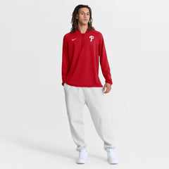 Philadelphia Phillies Nike Authentic Collection Dri-FIT Raglan Half-Zip Pullover - MLB
