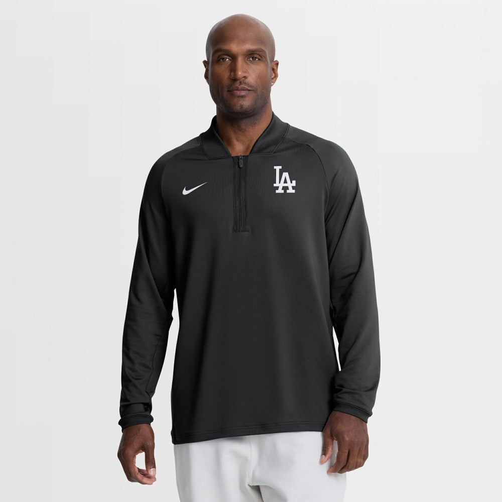 Los Angeles Dodgers Nike Authentic Collection Dri-FIT Raglan Half-Zip Pullover - MLB