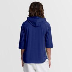 Texas Rangers Nike Authentic Collection Flux Dri-FIT Raglan 3/4-Sleeve Hooded T-Shirt - MLB