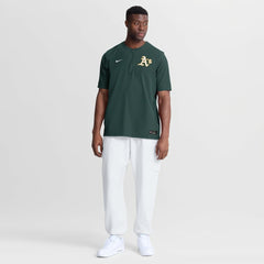 Athletics Nike Authentic Collection Dri-FIT Quarter-Zip Windshirt - MLB